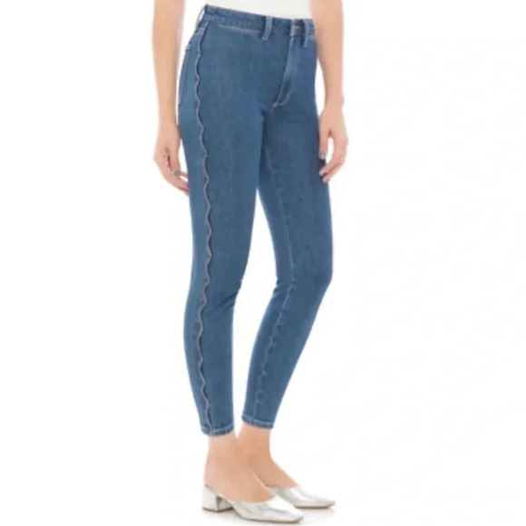 Joe's Charlie High Rise Dollie Skinny Crop Jeans - size 24.  A - Picture 1 of 7